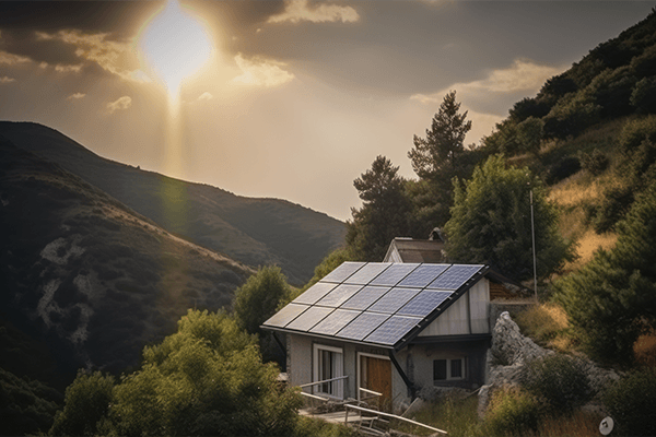 Szigetüzemű napelemes rendszer vidéki területekre